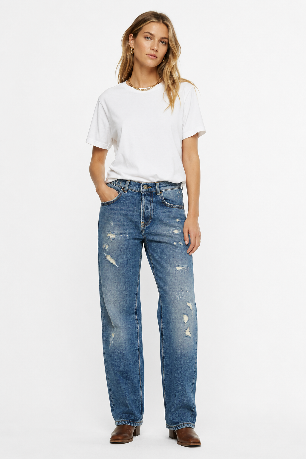 Pantaloni New Oskar Old Glory Donna Roxanne
