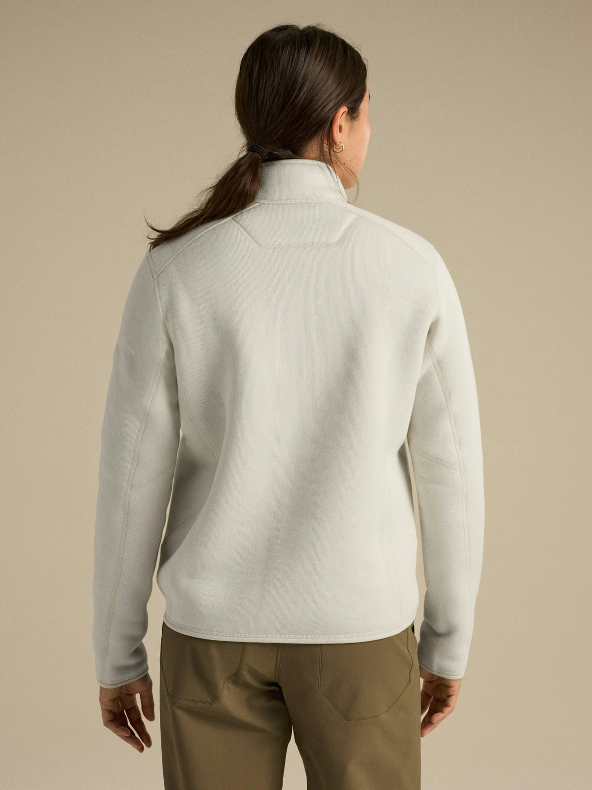 Cardigan Covert Feminino Arc Silk Heather/Salt