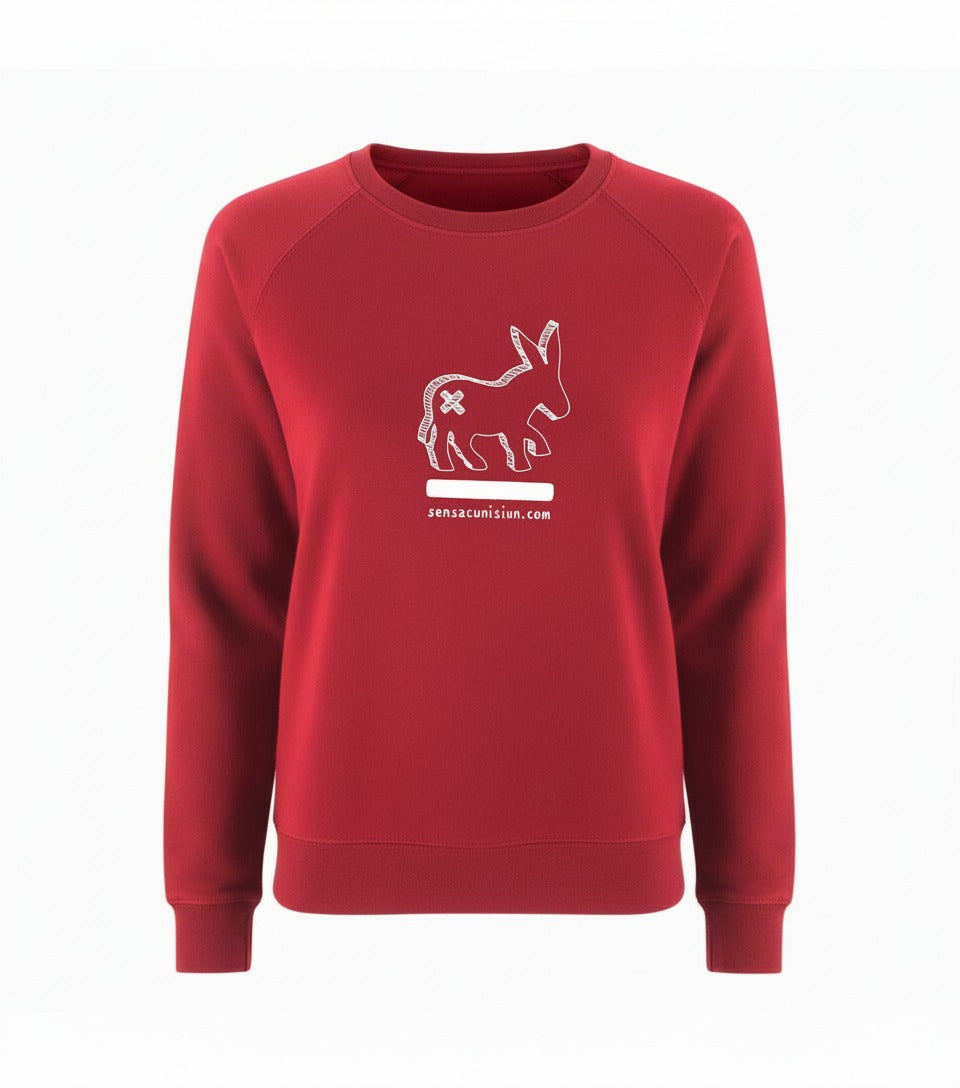 Pull Girocollo Logo Femme - Rouge