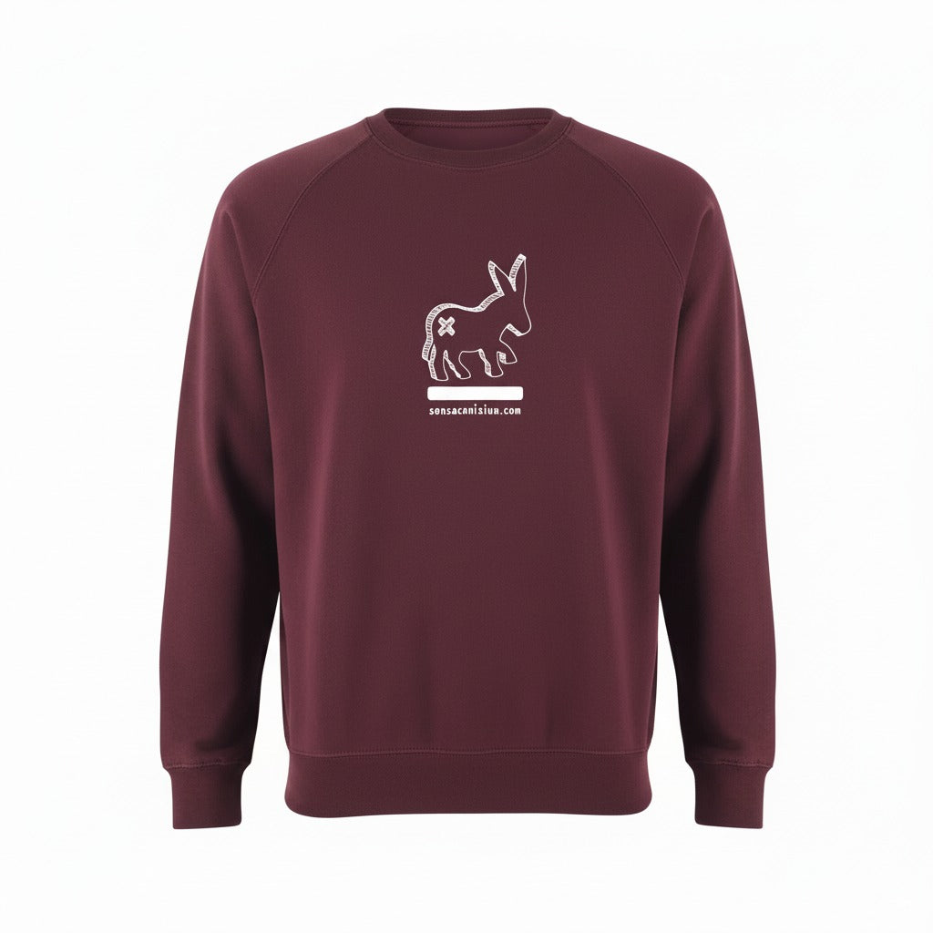 Mann Girocollo Logo Pullover - Bordeaux