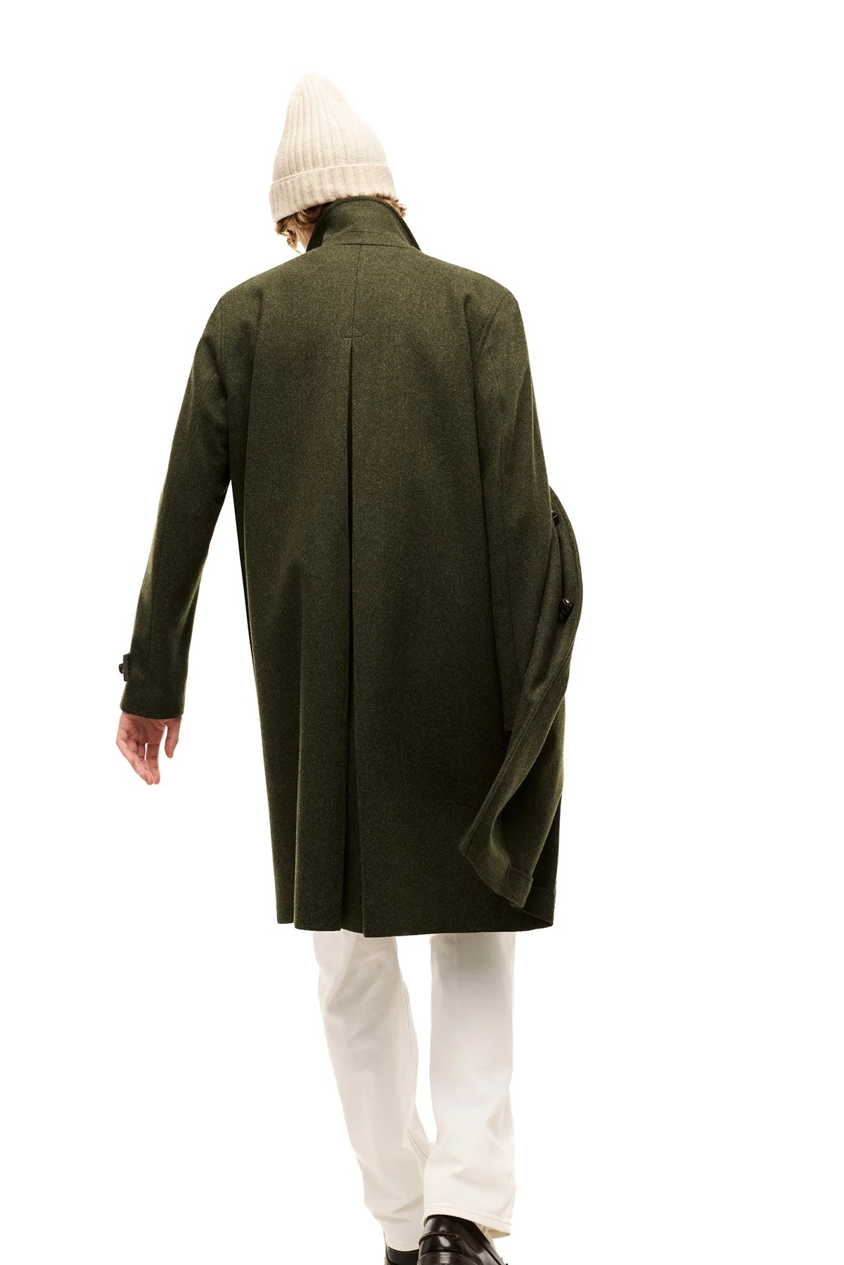 Mann Hubertus Mantel Loden Green