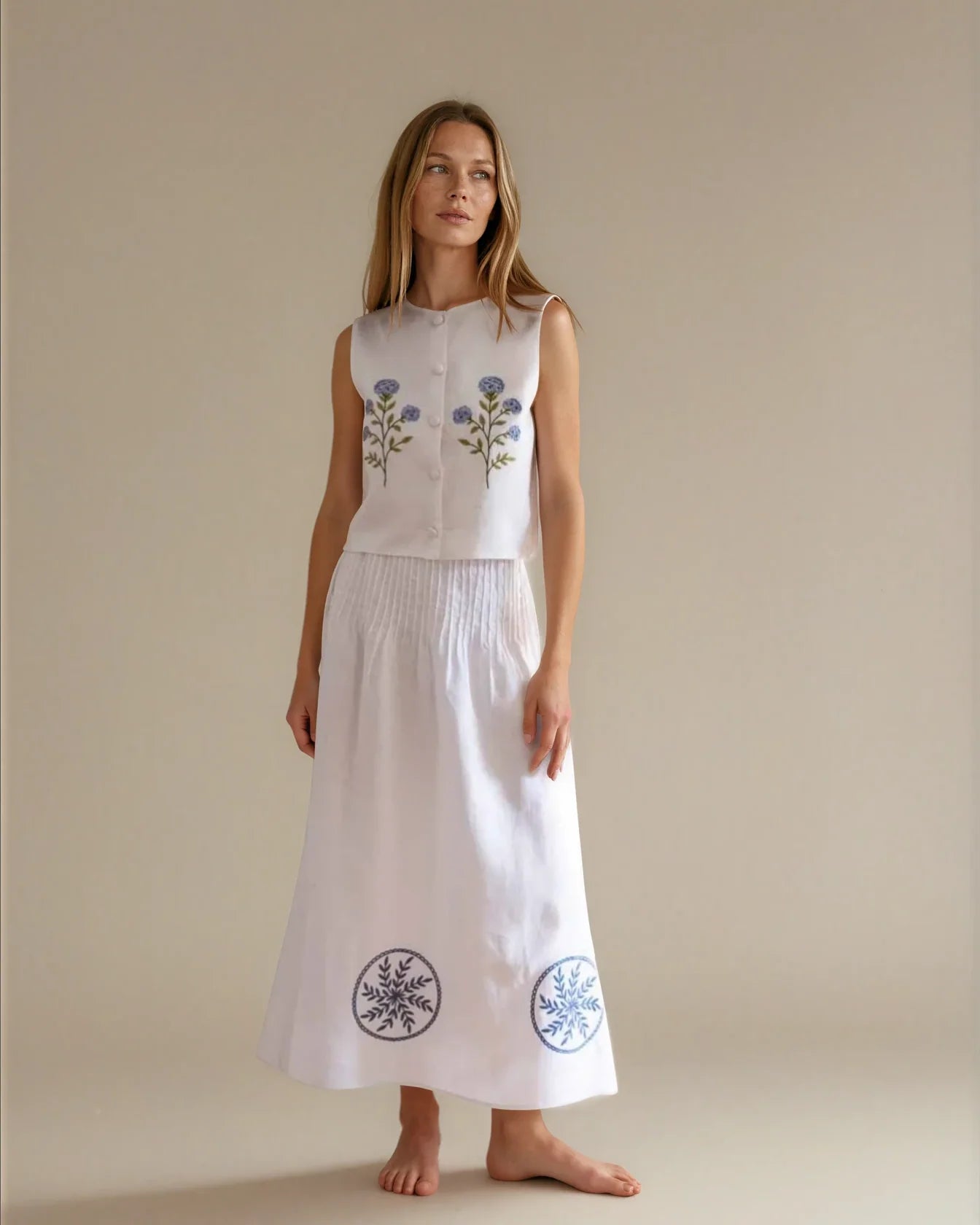 Top Josephina Mujer blanco