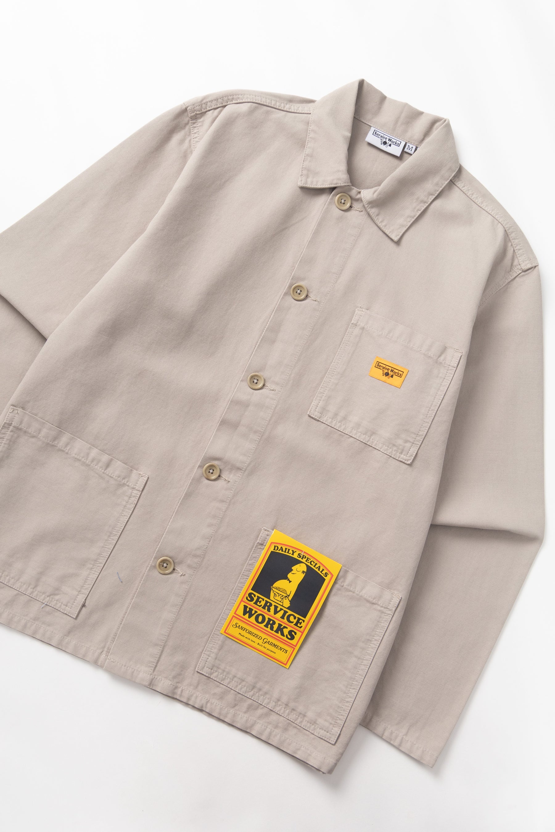 Camicia Canvas Chore Uomo Stone