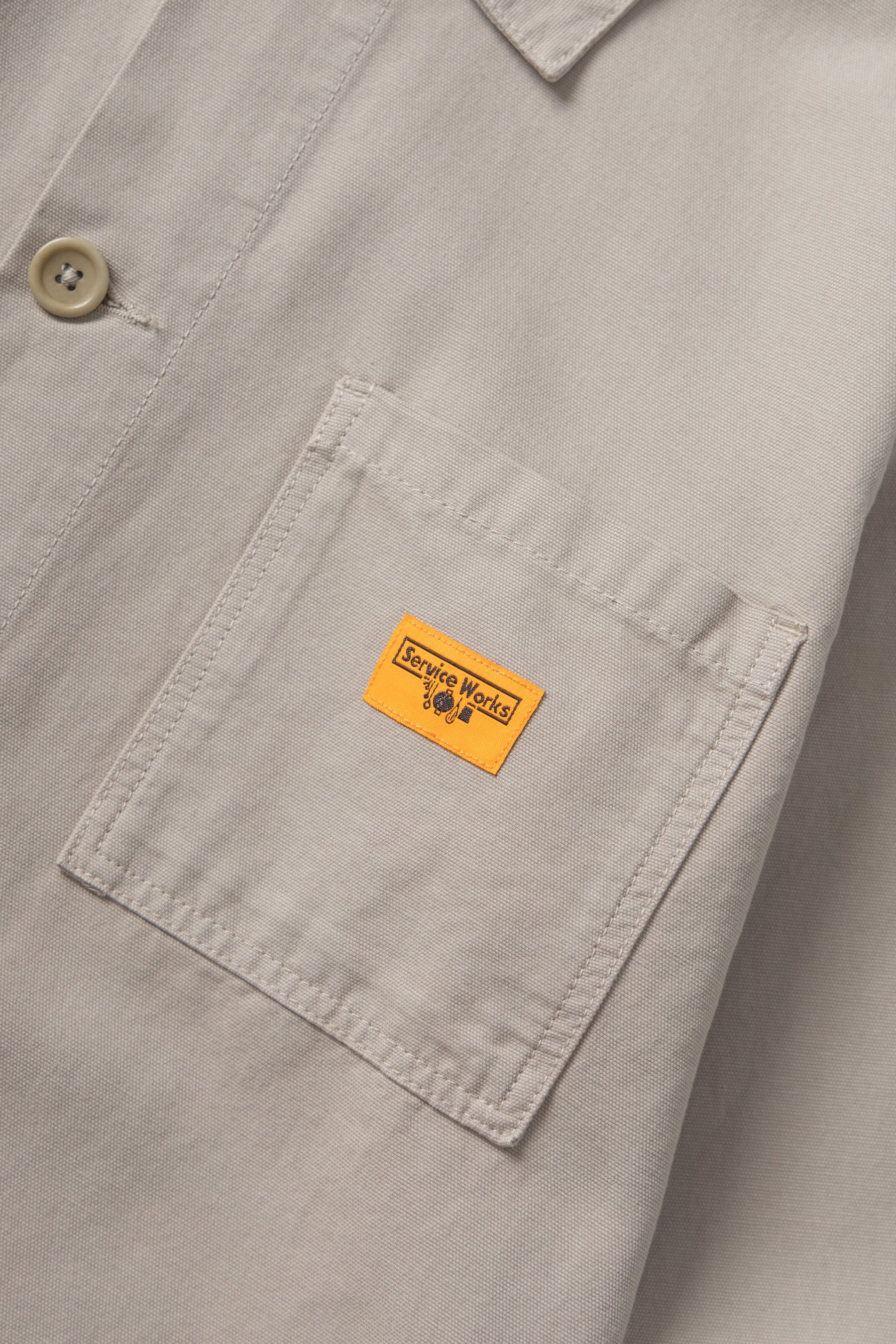 Camicia Canvas Chore Uomo Stone