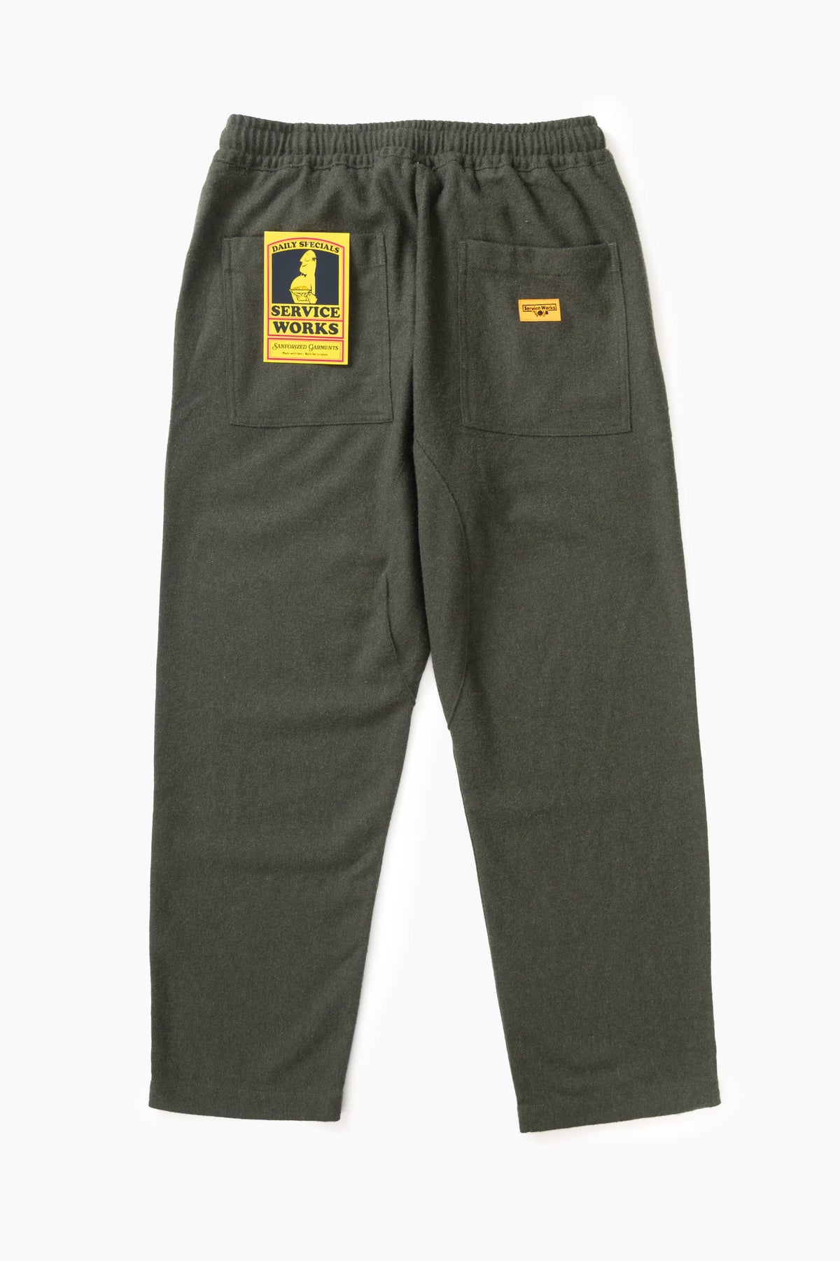 Mann Flannel Chef Hose Forest