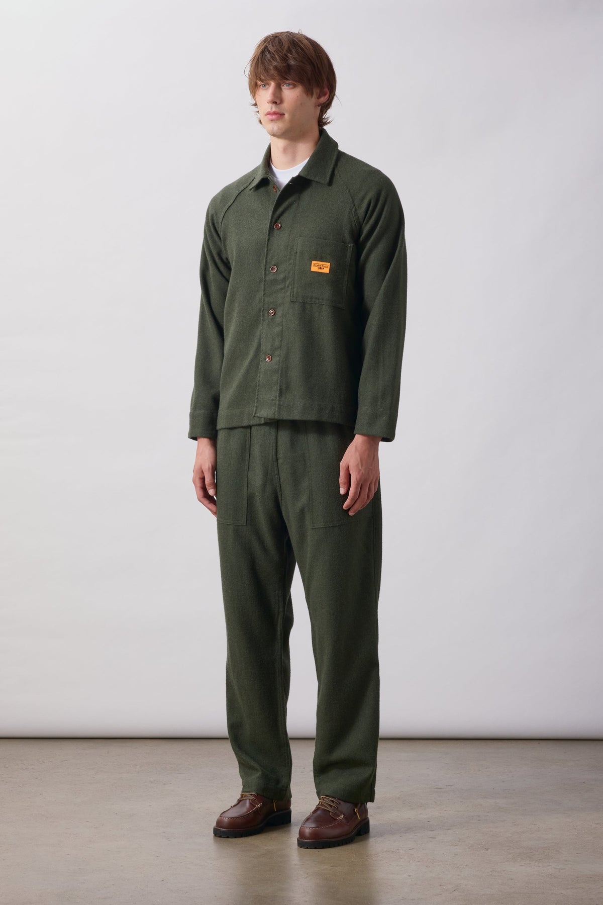Mann Flannel Chef Hose Forest