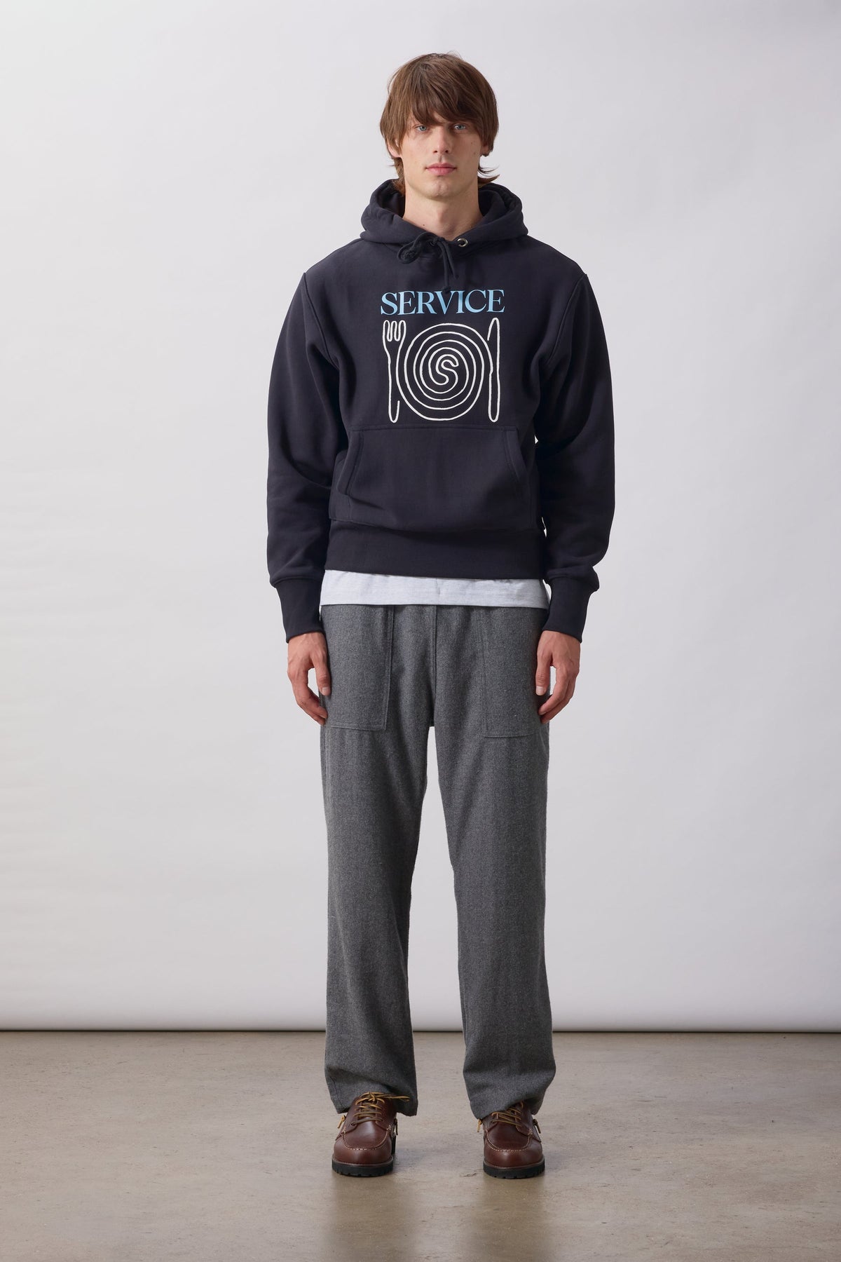 Mann Flannel Chef Hose Charcoal