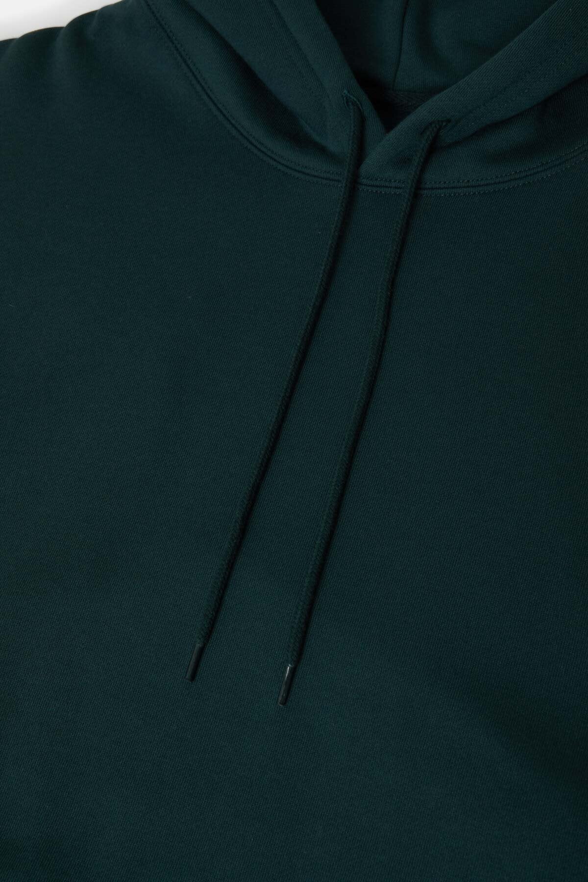 Maglia Sweat Hoodie Uomo Dark Green