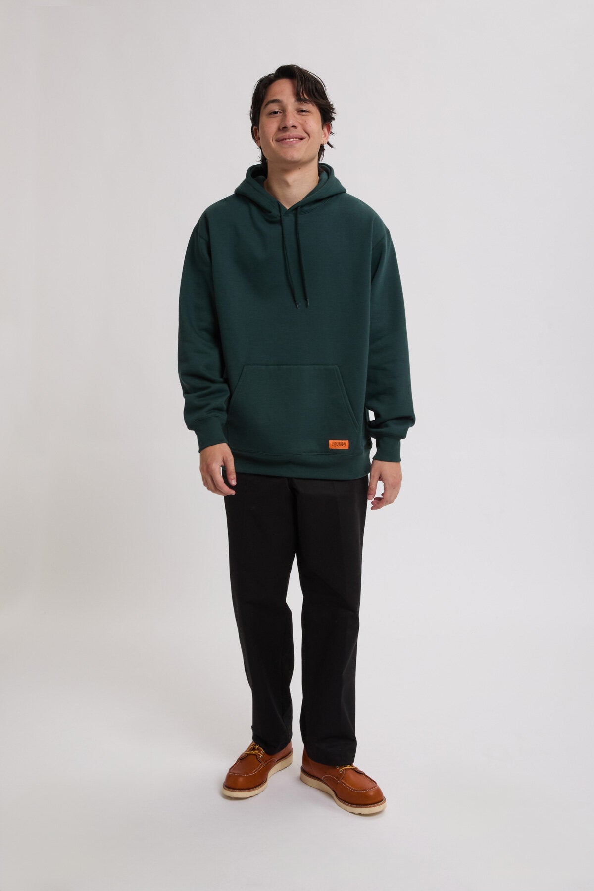 Maglia Sweat Hoodie Uomo Dark Green