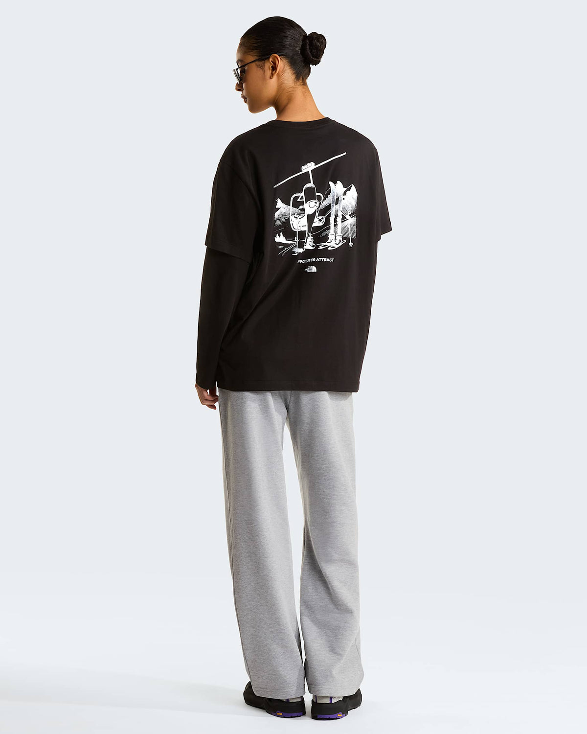 T-shirt Opposites Attract Relaxed Black