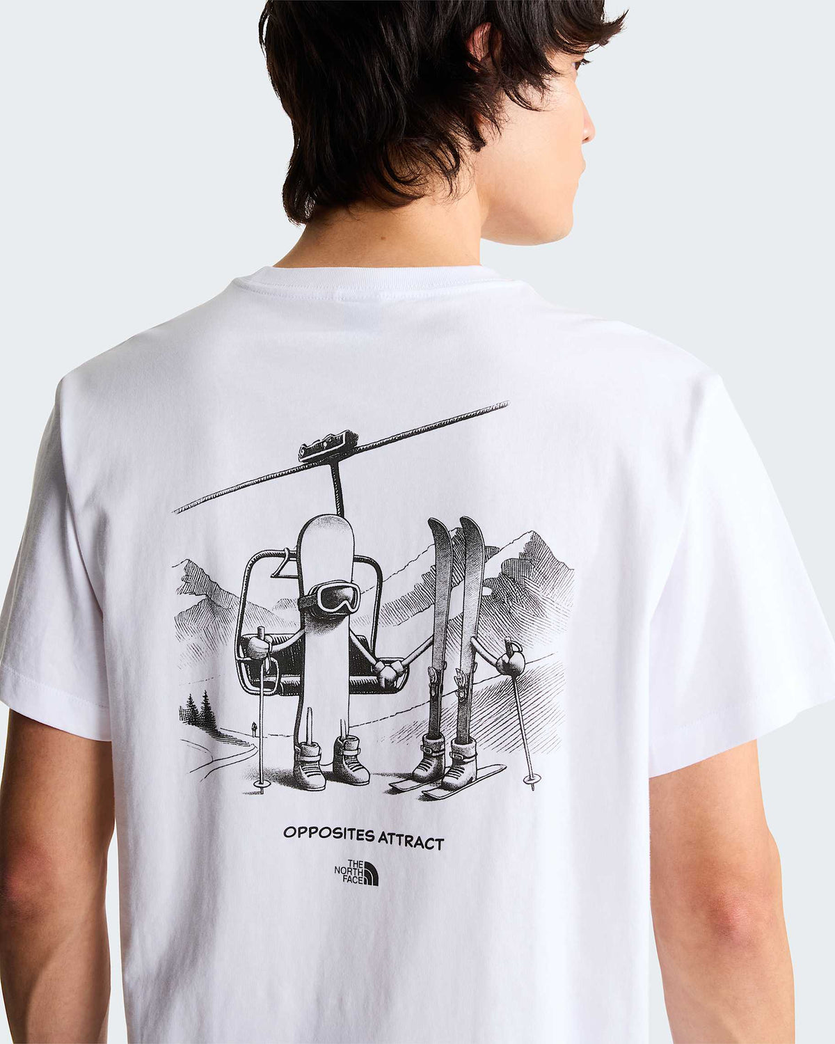 Opposites Attract Relaxed T-shirt White