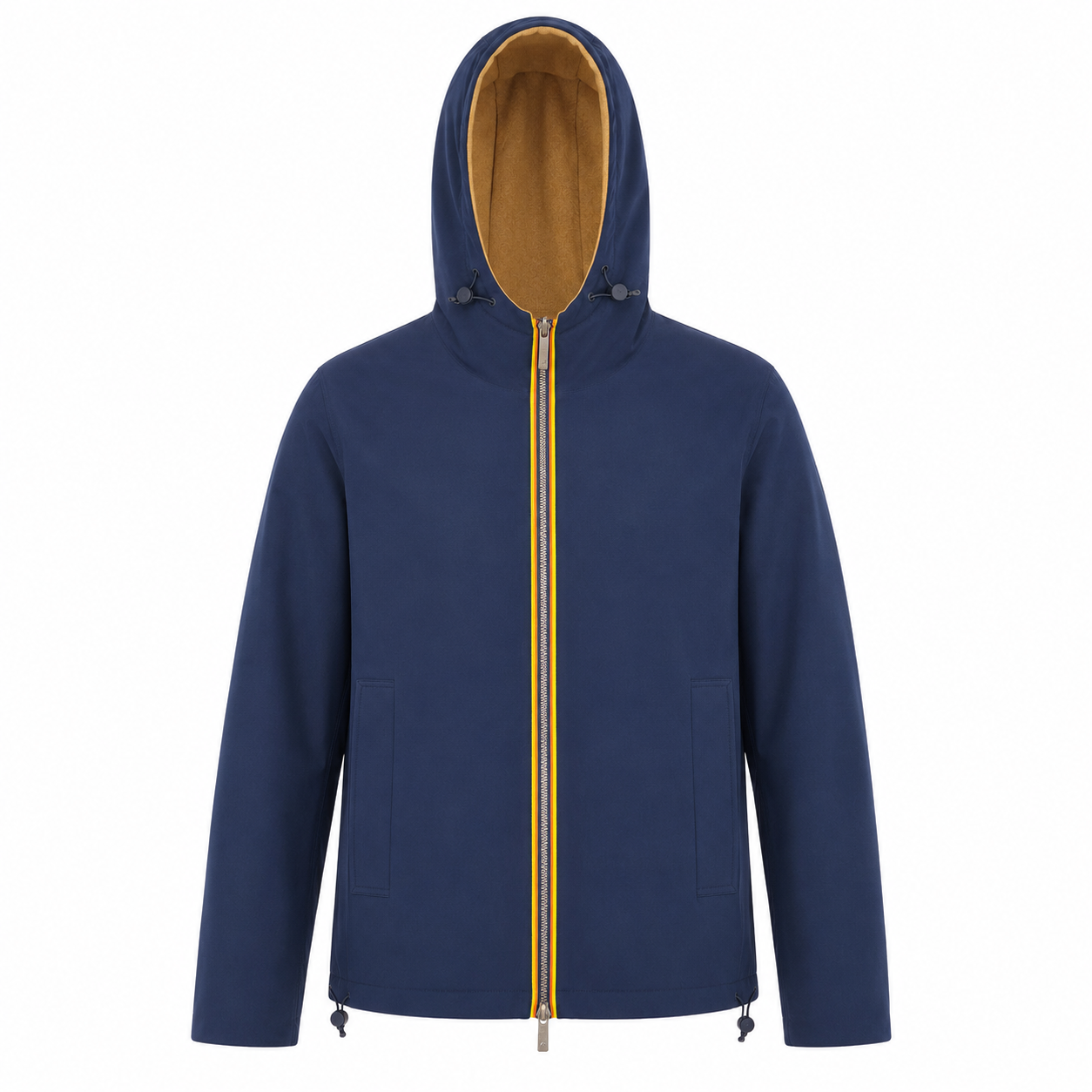 Giacca Claudel Wool Bonded Double Uomo Beige Khaki/Blue Depth