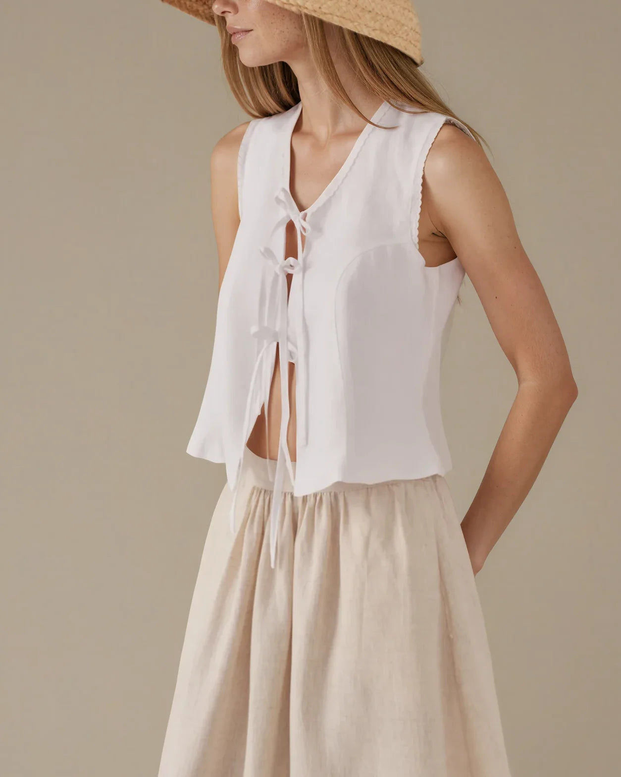Top Vega Mujer blanco