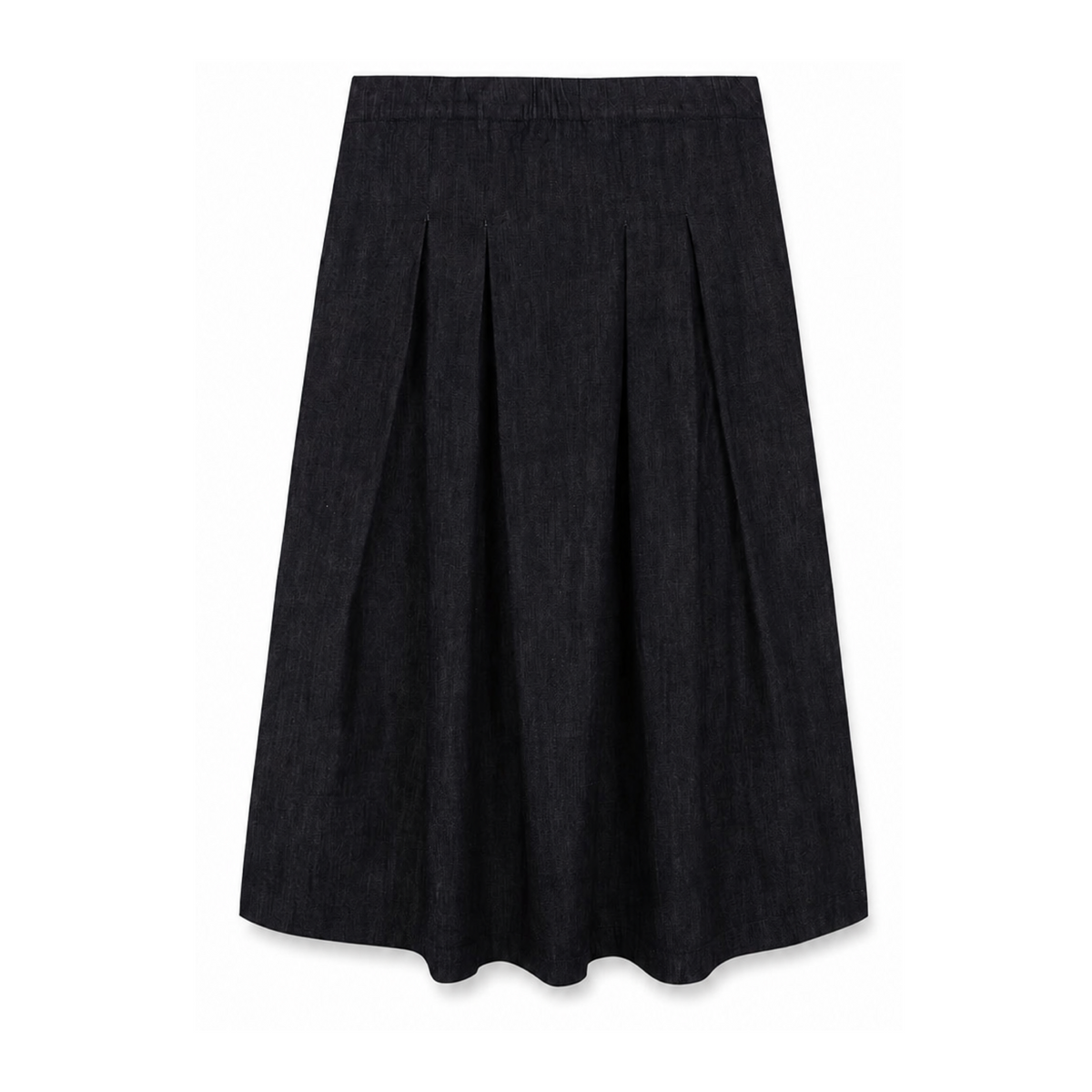 Women's College Skirt Denim Black