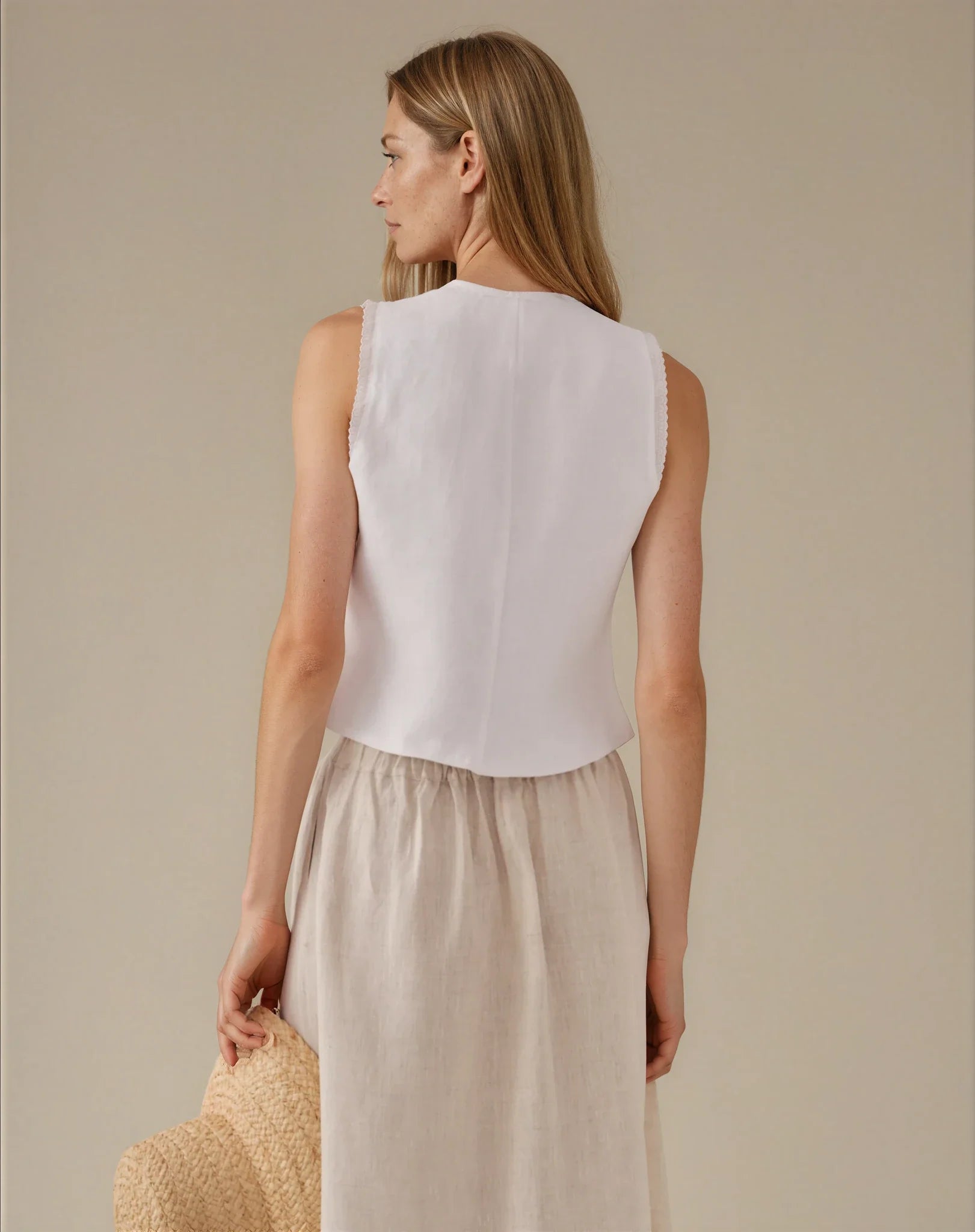 Top Vega Mujer blanco