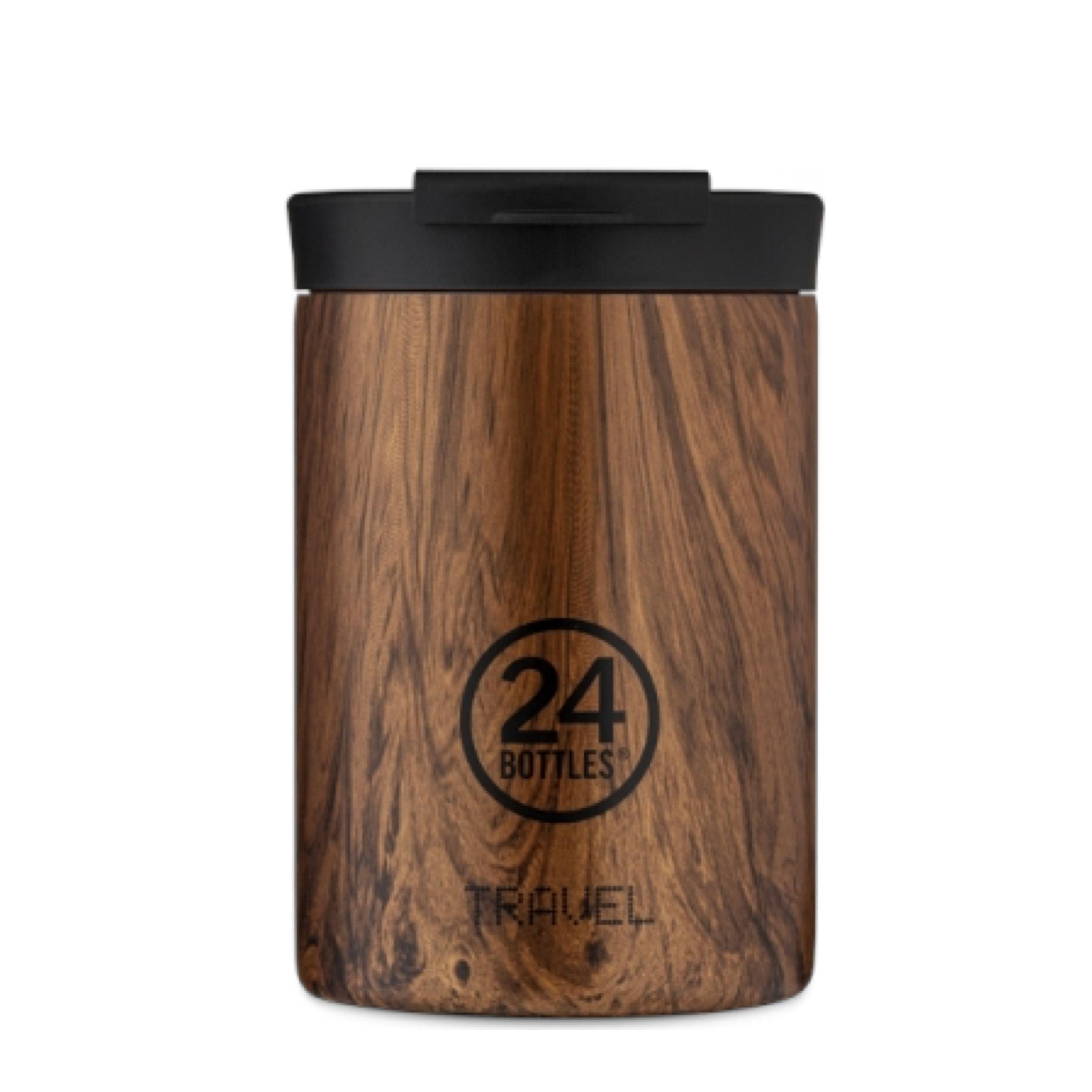 24Bottles | Borraccia Travel Tumbler Sequoia Wood - Fabbrica Ski Sises