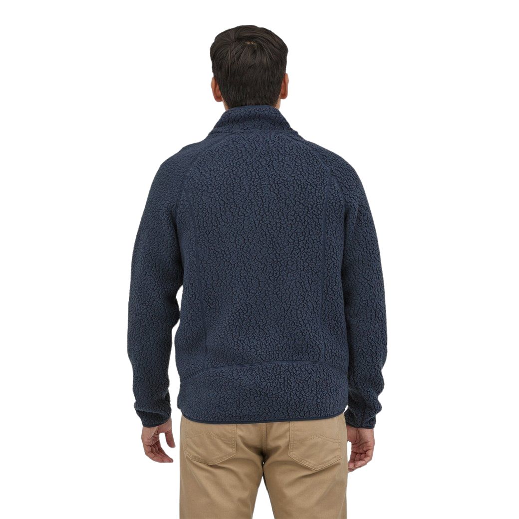 Men's Retro Pile Fleece Sweater New Navy 