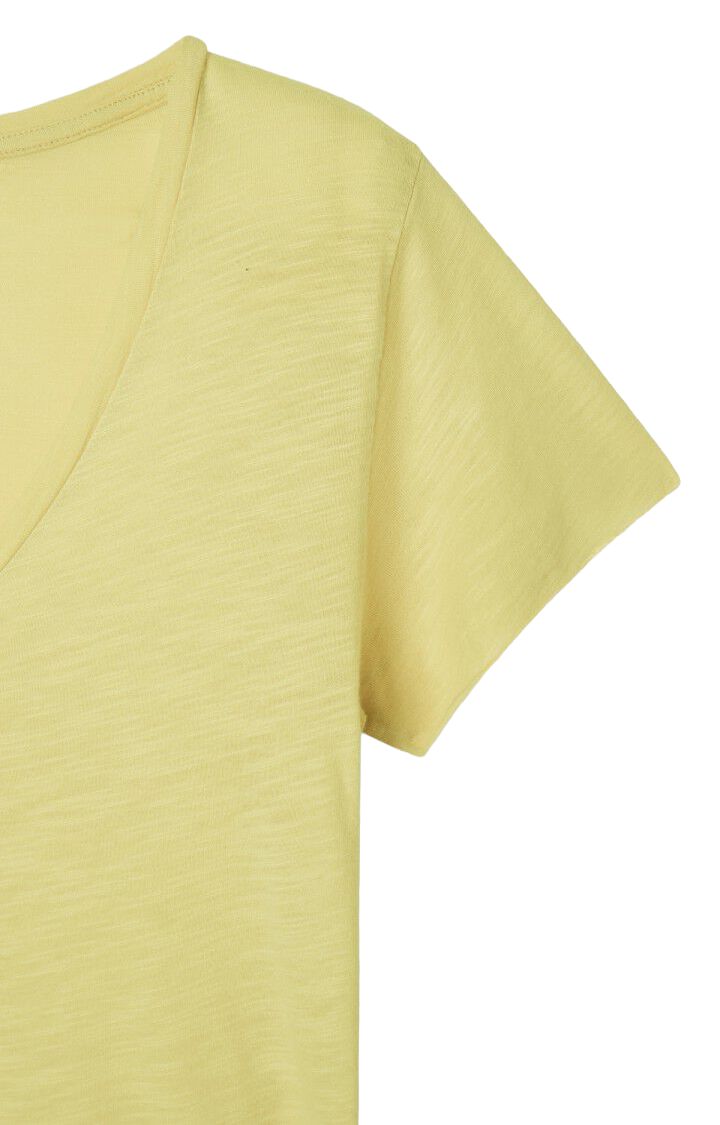 American Vintage | T-shirt Jacksonville V Donna Vintage Pistachio - Fabbrica Ski Sises