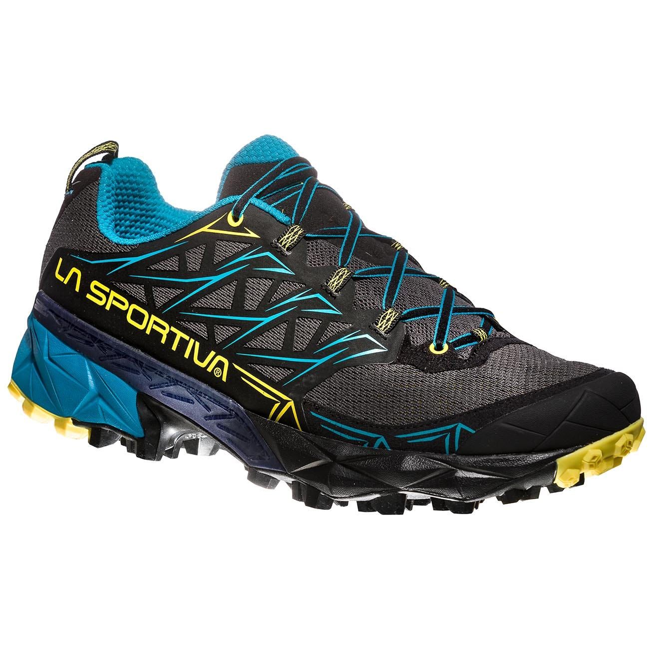 Men's Akyra Shoes Carbon/Tropic Blue 