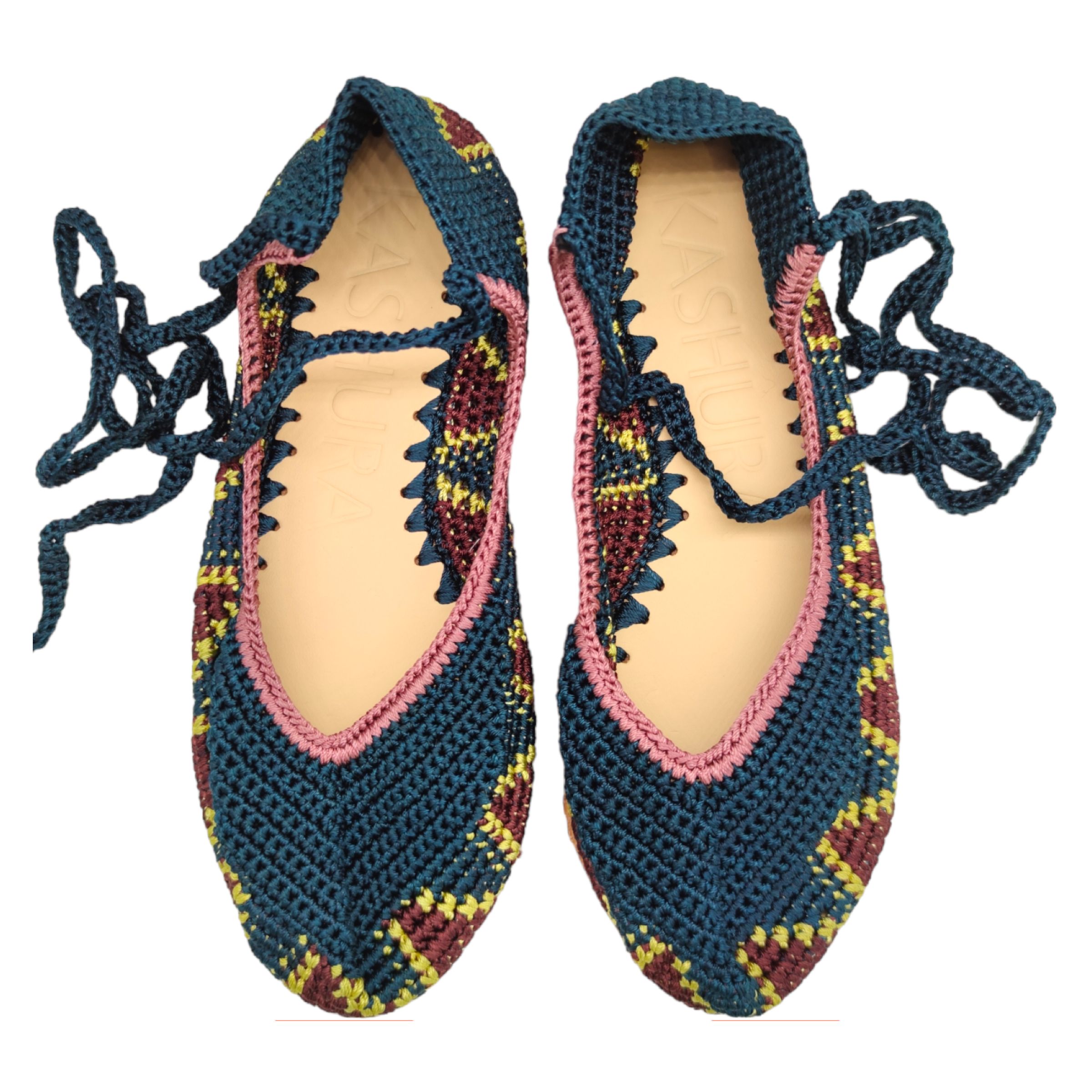 Kashura | Scarpe Ballerina High Donna SeaWeed Blue - Fabbrica Ski Sises