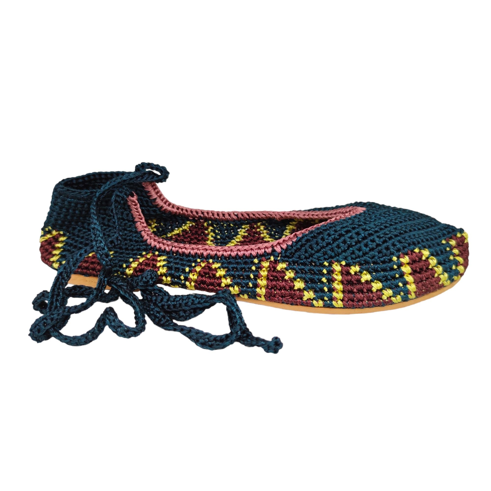 Kashura | Scarpe Ballerina High Donna SeaWeed Blue - Fabbrica Ski Sises