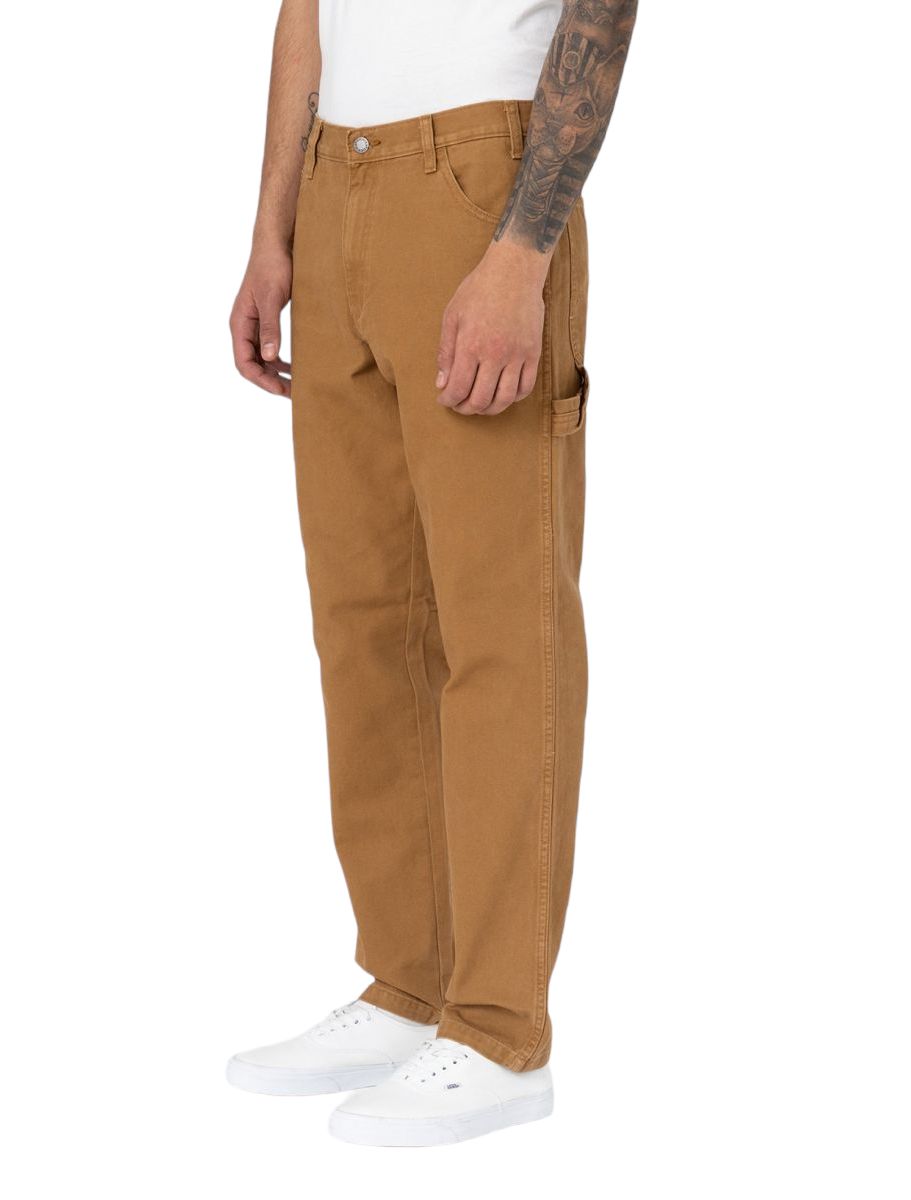 Men's Carpenter Trousers Stone Washed Brown Duck 