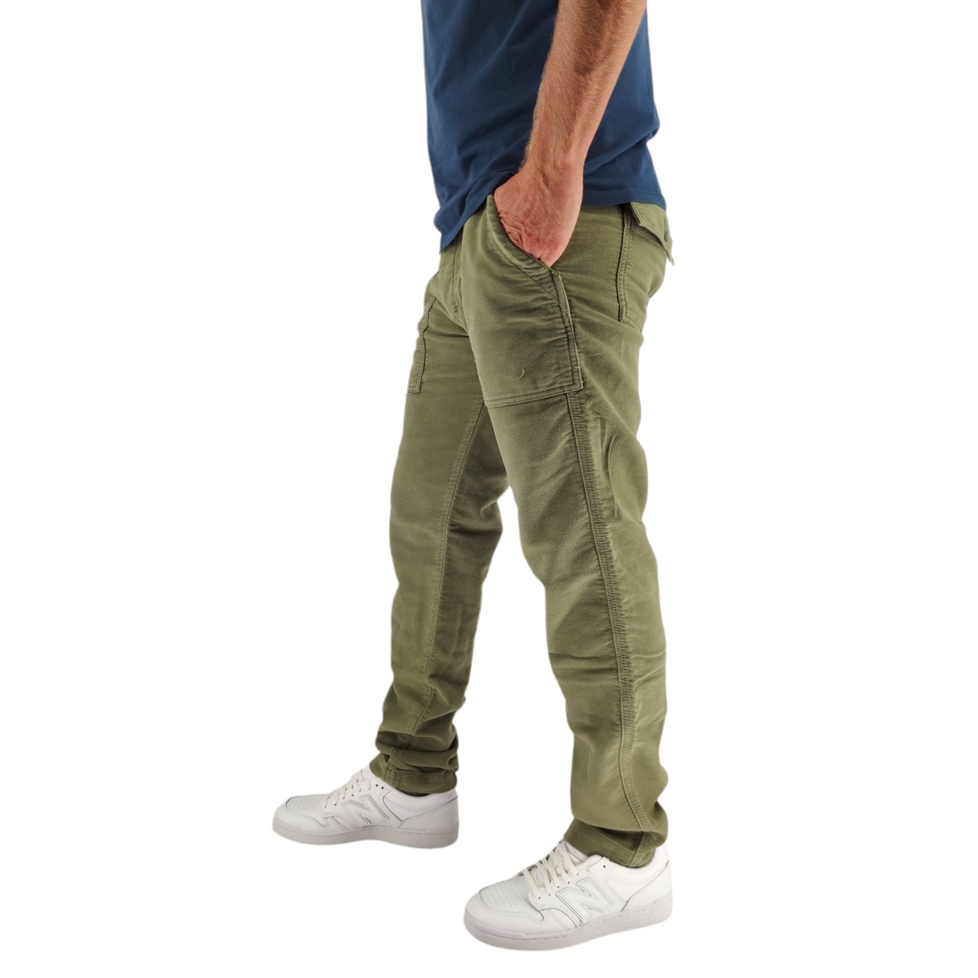 Pantaloni Fatigue Degrasse Uomo Military Green