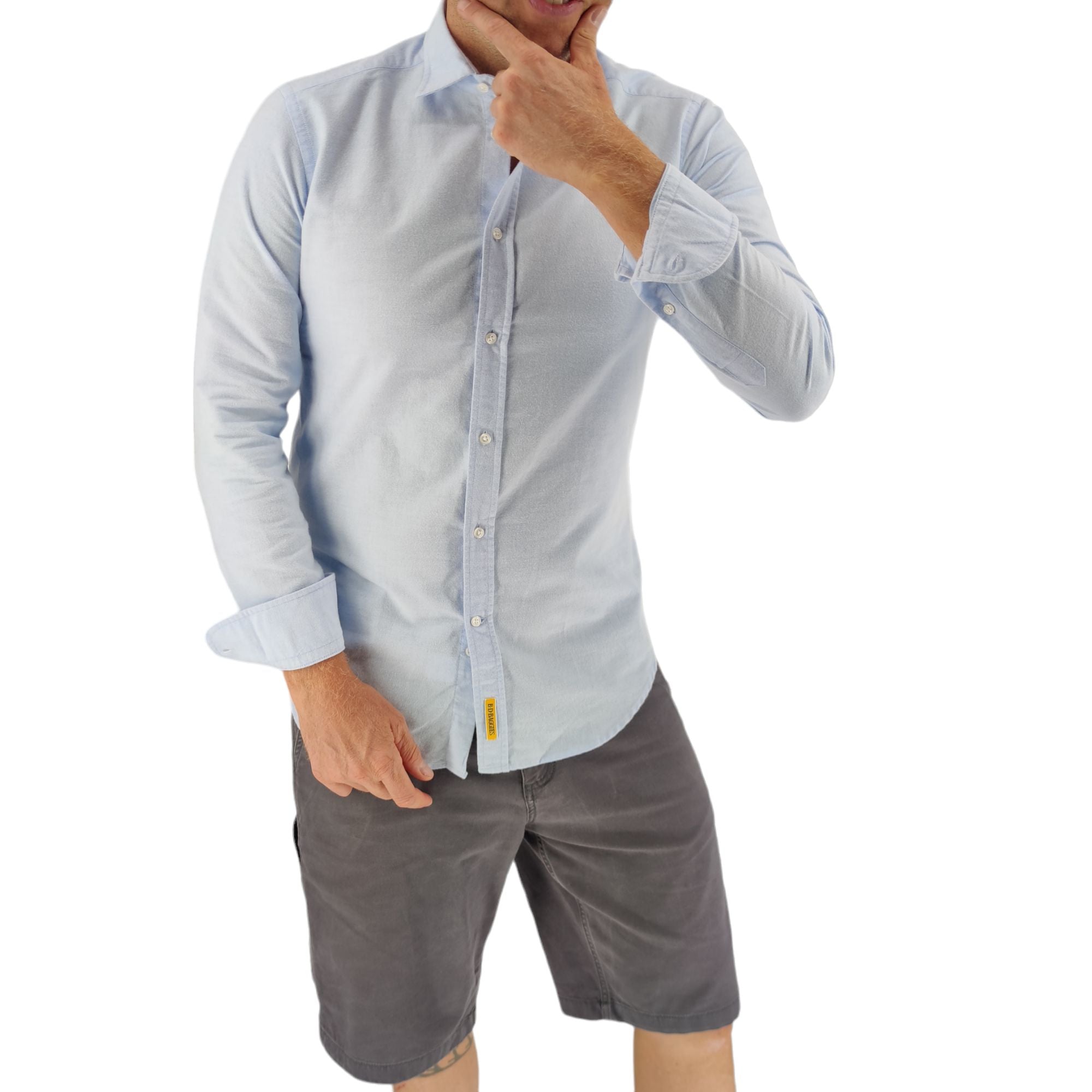 Bd Baggies | Camicia Bradford Flanella Uomo Blu Polvere - Fabbrica Ski Sises