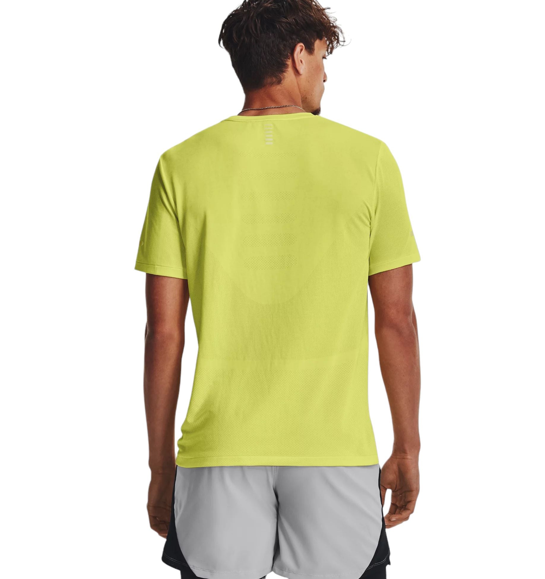 Under Armour | T-shirt Seamless Stride Uomo Lime Yellow/Reflective - Fabbrica Ski Sises