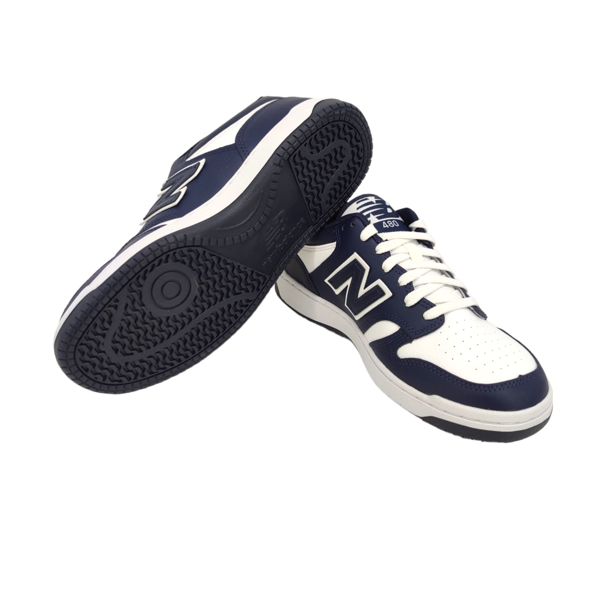 New Balance | Scarpe 480 Uomo White/Navy - Fabbrica Ski Sises