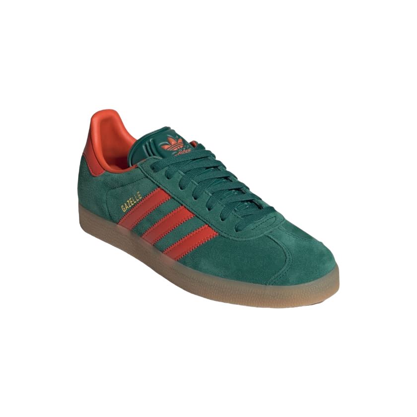 Adidas | Scarpe Gazelle Collegiate Green/Preloved Red/Gum - Fabbrica Ski Sises
