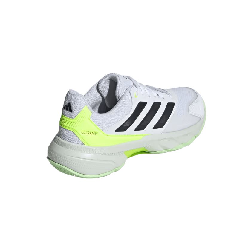 Men's Courtjam Control 3 Tennis Shoes Cloud White/Core Black/Lucid Lemon 