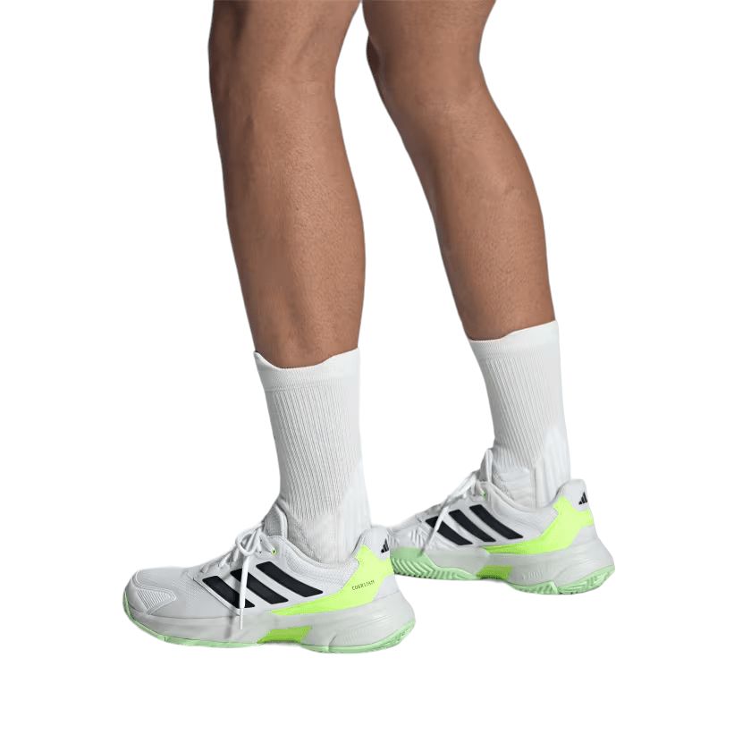 Scarpe da Tennis Courtjam Control 3 Uomo Cloud White/Core Black/Lucid Lemon