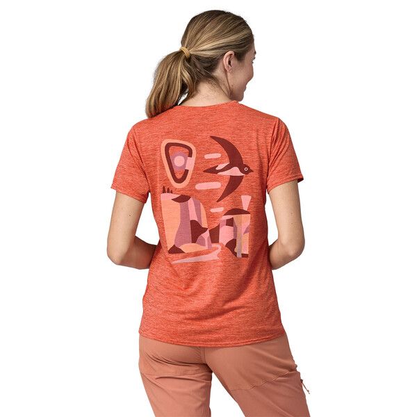 Women's Capilene Cool Daily Graphic T-shirt Pimento Red 
