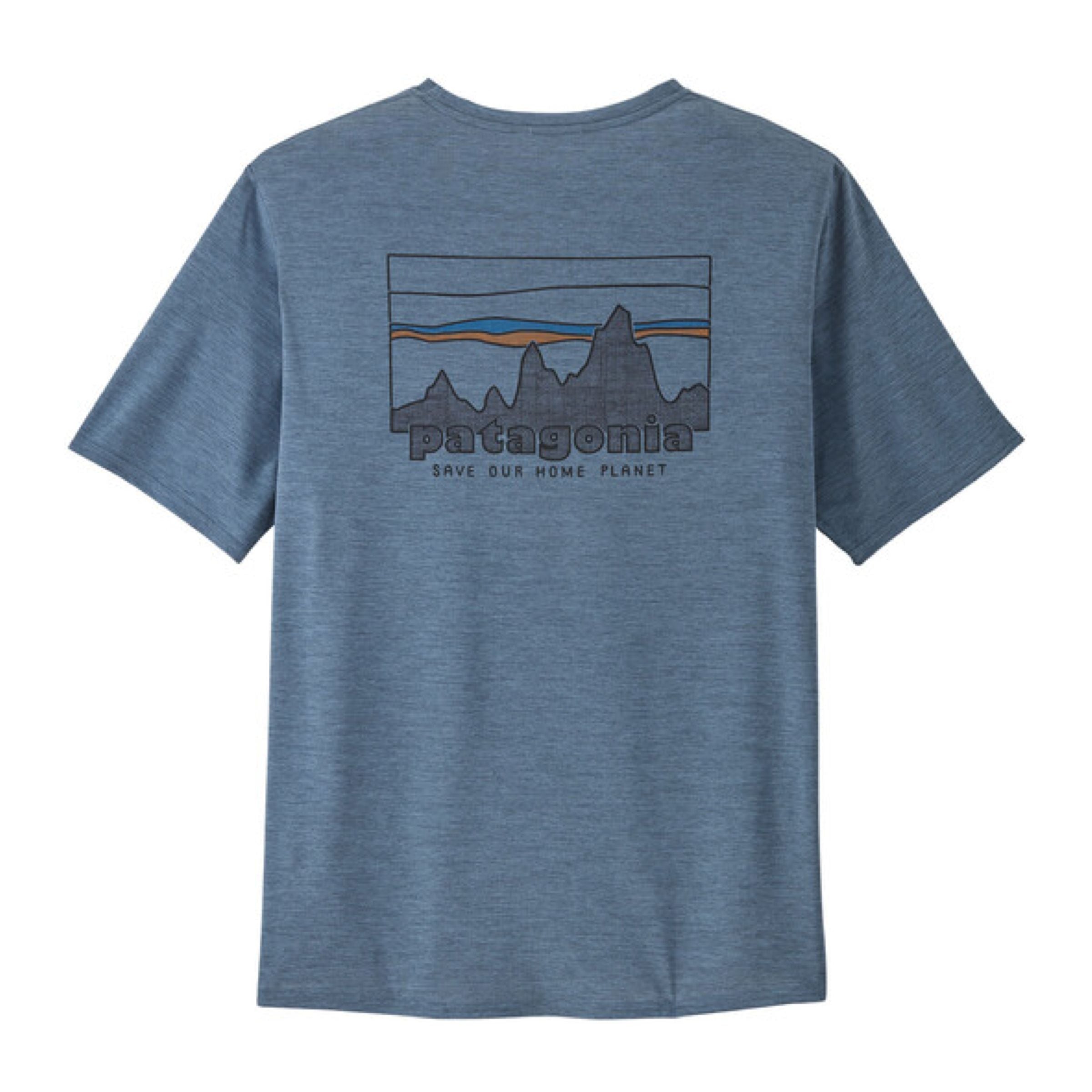 T-shirt Capilene Cool Daily Graphic Uomo Skyline/Utility Blue