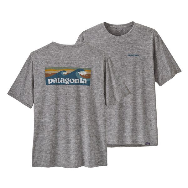 T-shirt Capilene Cool Daily Graphic Uomo Feather Grey