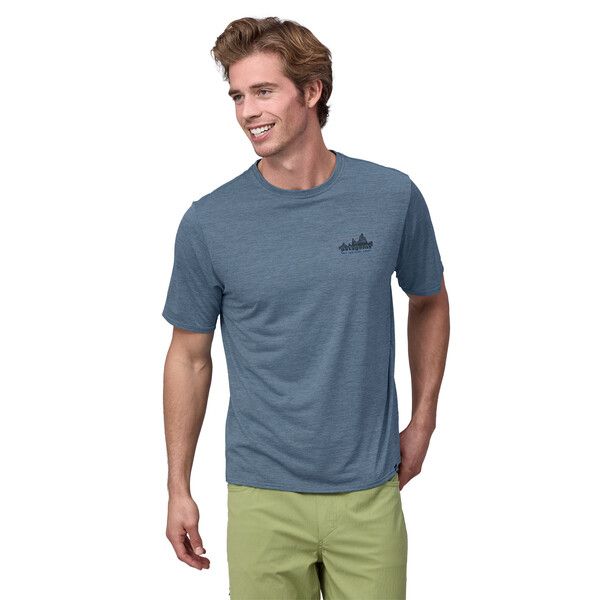 Men's Capilene Cool Daily Graphic T-shirt Skyline/Utility Blue 