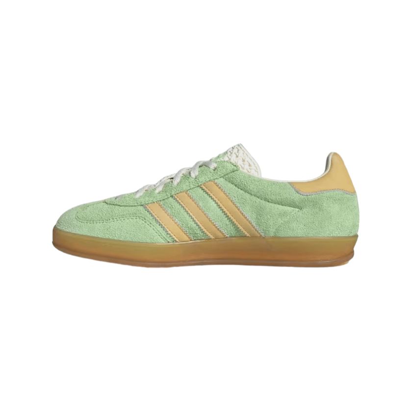 Women's Gazelle Indoor Shoes Semi Green Spark/Almost Yellow/Cream White 