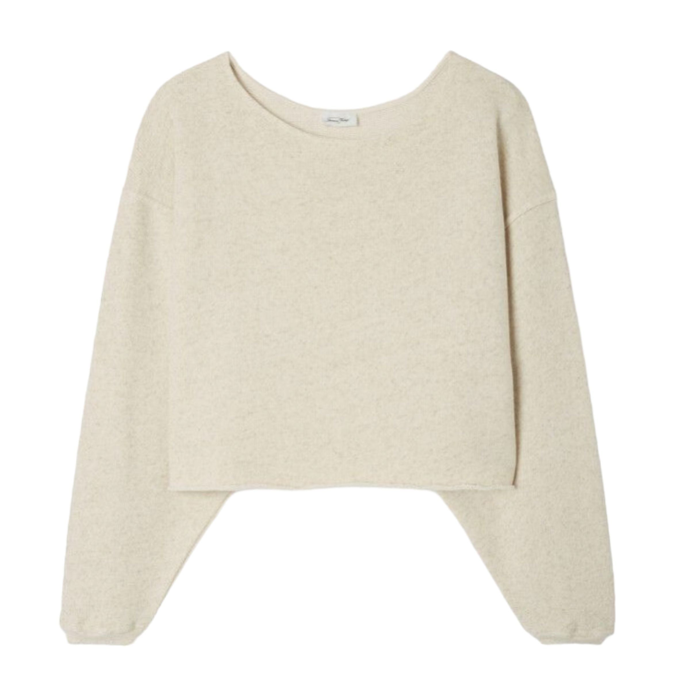 American Vintage | Maglia Itonay Donna Ecru Melange - Fabbrica Ski Sises
