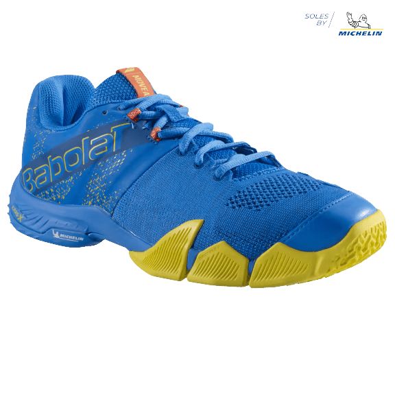 Men's Movea Tennis Shoes French Blue/Vibrant Yellow 