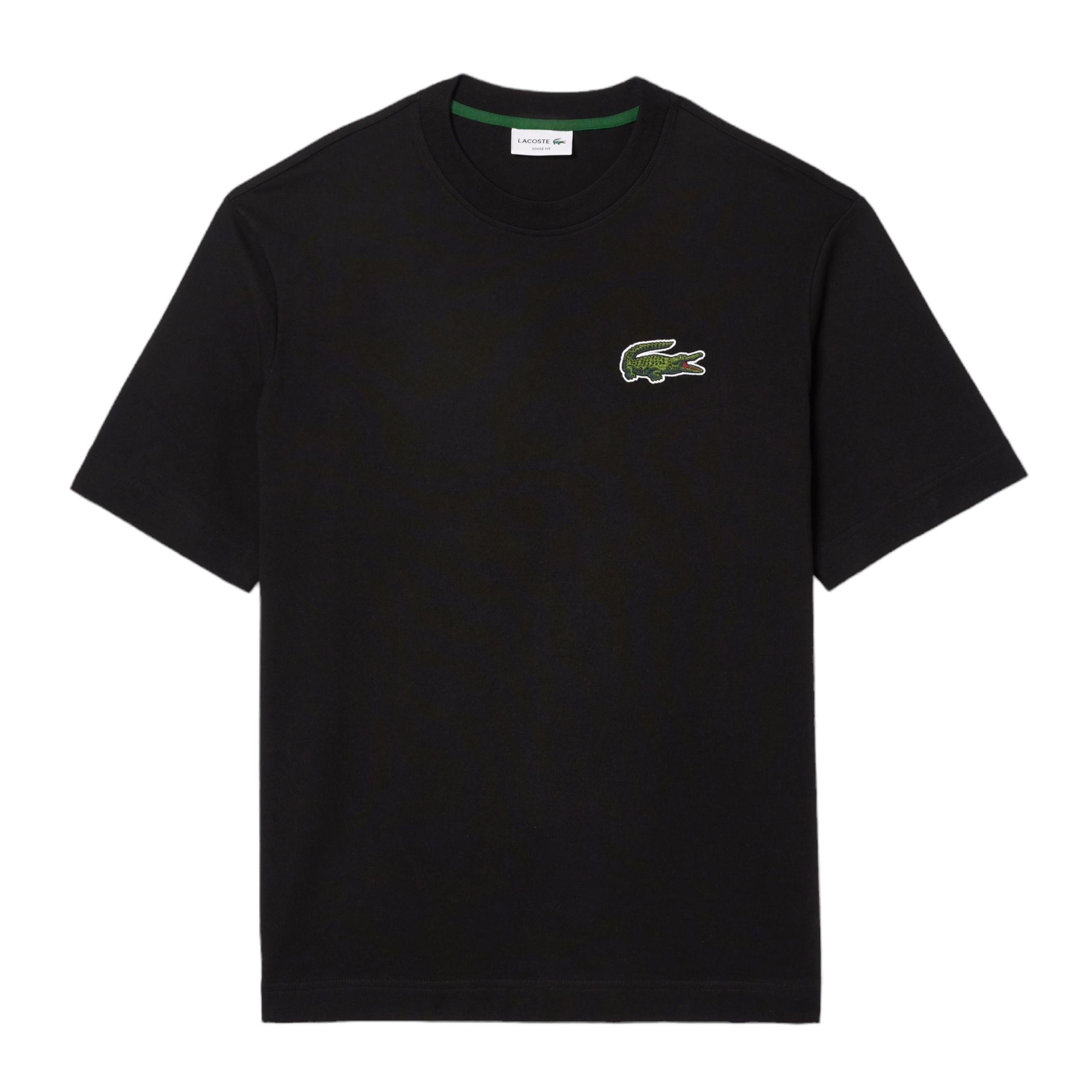 Men's Loose Fit Large Crocodile T-shirt Black 