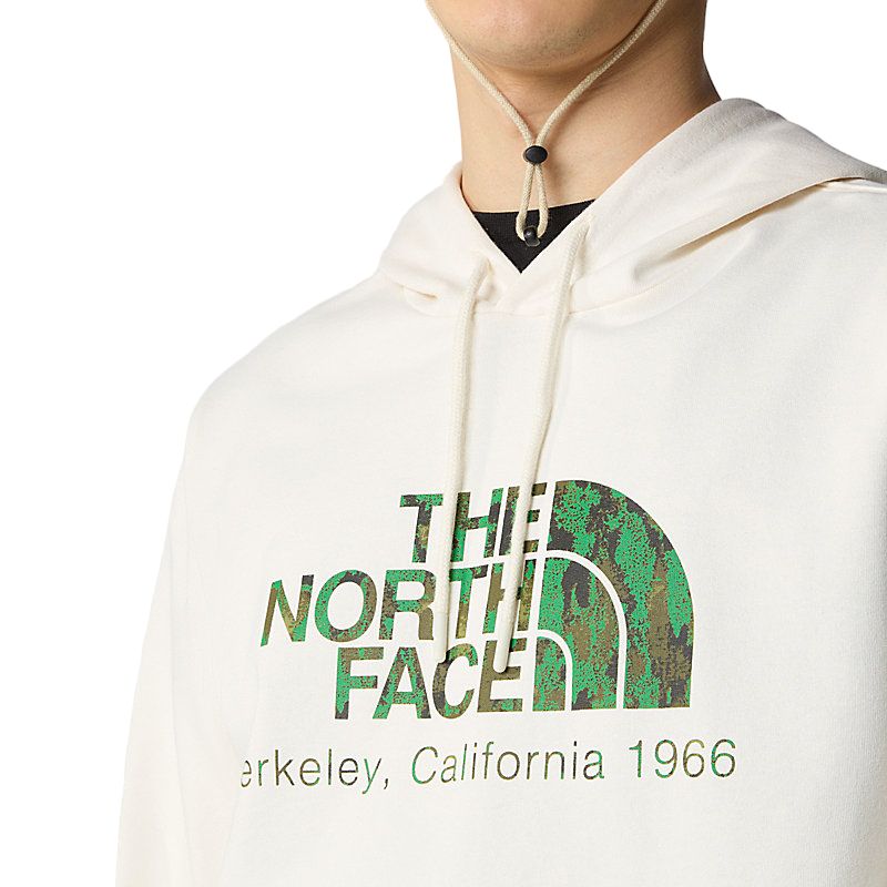 Men's Berkeley California Hoddie Sweater White Dune 