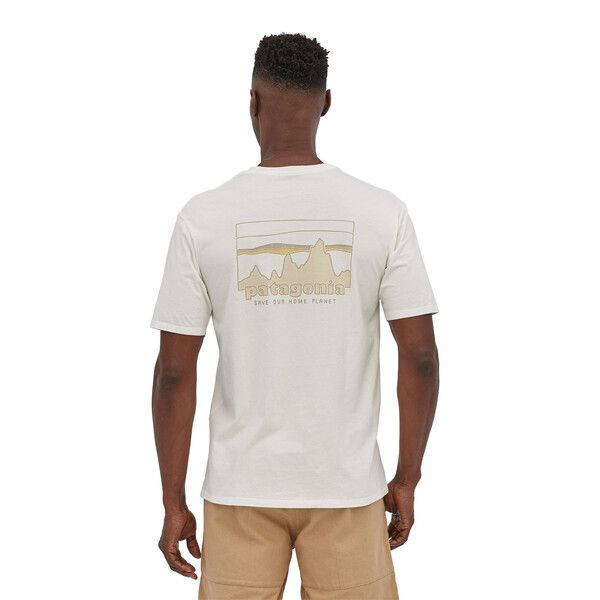 T-shirt Skyline Organic Uomo Birch White