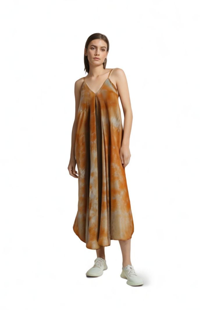 Women's Lotus Dress Rust 