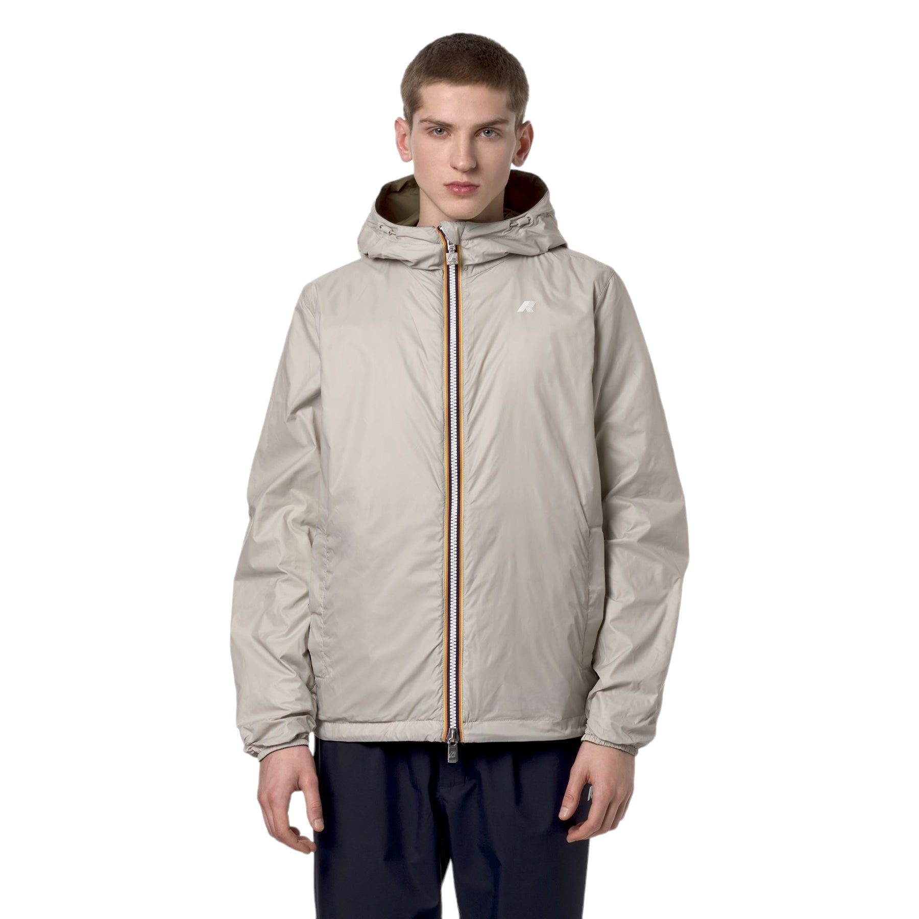 Kway | Giacca Jake Eco Plus Reversible Uomo Green/Beige - Fabbrica Ski Sises