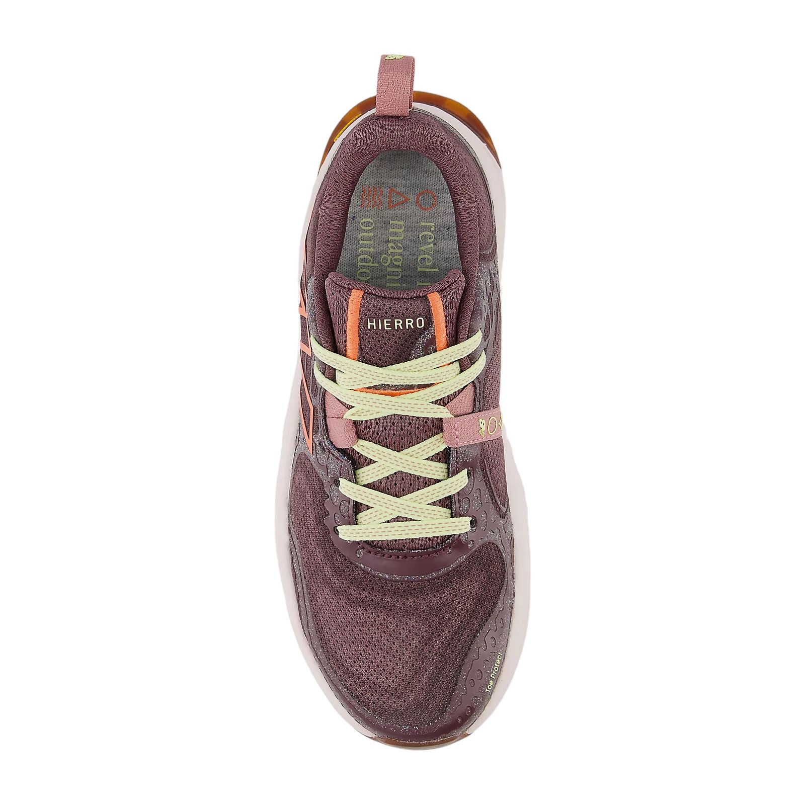 Women's Fresh Foam X Hierro V8 Shoes Licorice/Gulf Red/Pink Granite 