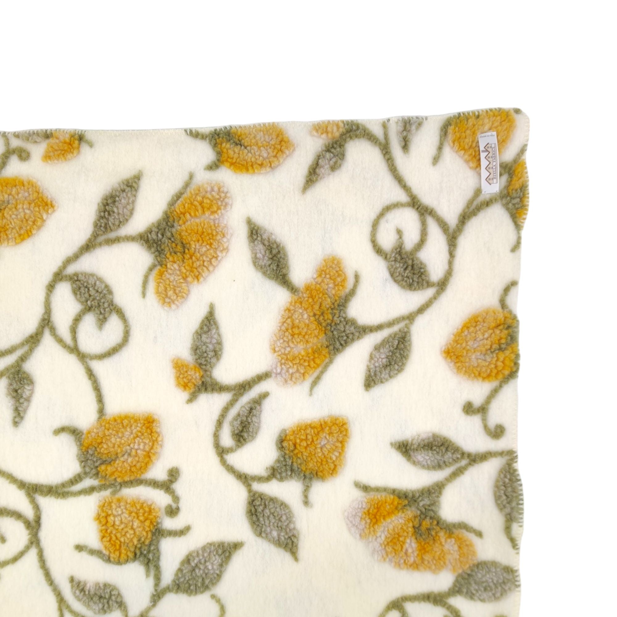 Coperta Narciso Cream/Mustard/White