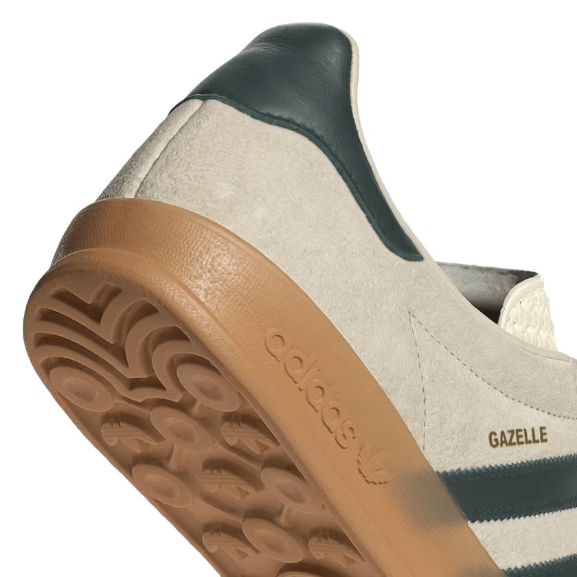 Gazelle Indoor Shoes Cream White/Collegiate Green/Gum 