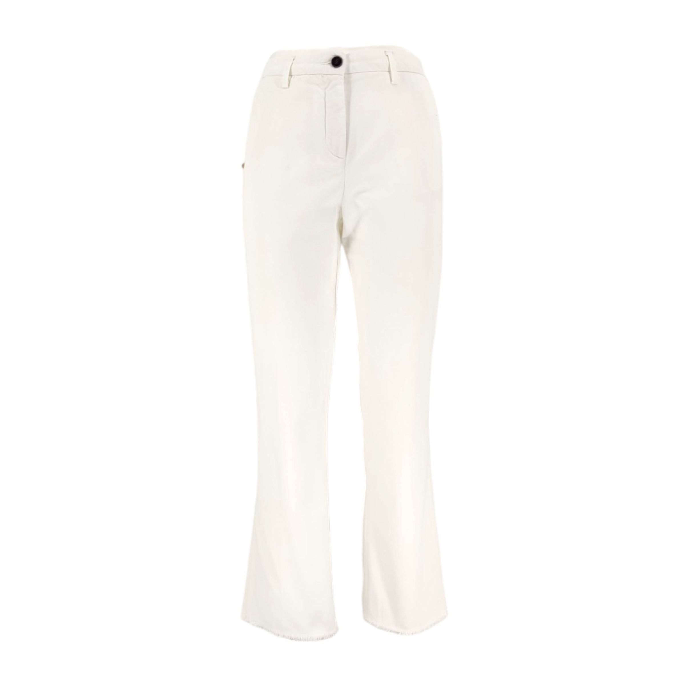 Women's Ava Cotton Trousers White 