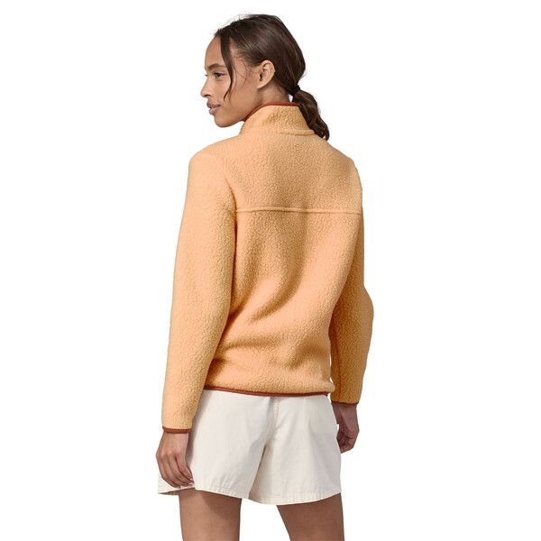 Women's Retro Pile Fleece Sweater Sandy Melon 